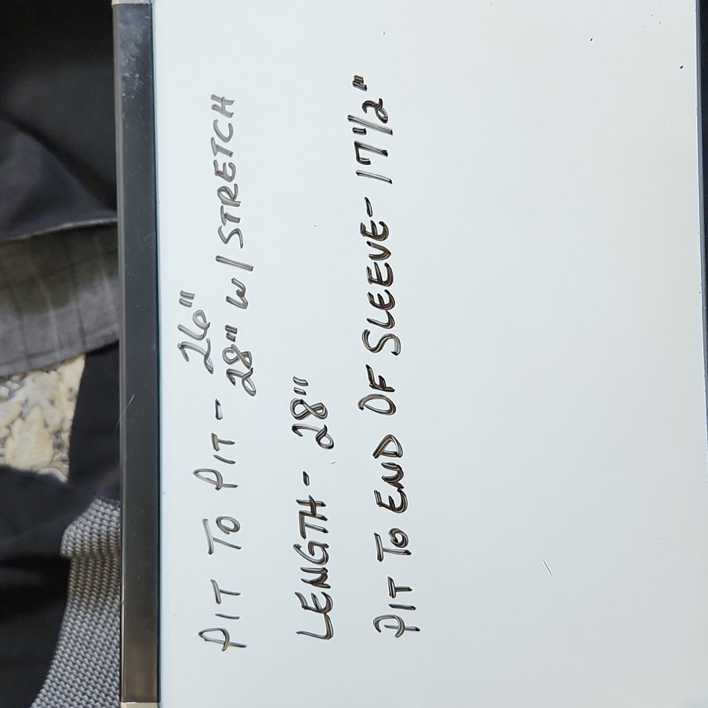 Vintage Notations Gray Patchwork One Button Blaze… - image 11